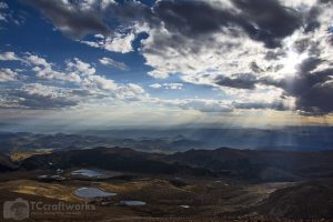 Pike's Peak sun rays